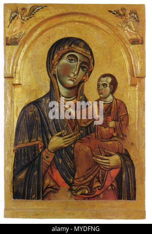 . Italiano : Maestro dei Santi Cosma e Damiano Madonna Pise (inv. 1575) . 9 décembre 2006, 12:40:34. Maestro dei Santi-Cosma 337 inconnu-e-Damiano Madonna Pise inv2666 Banque D'Images