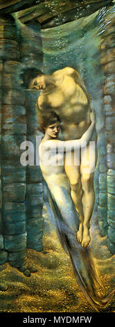 . Les profondeurs de la mer . Anglais : Edward Burne-Jones - les profondeurs de la mer . 1887 154 Edward Burne-Jones - les profondeurs de la mer Banque D'Images