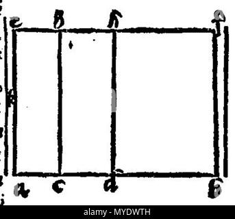 . Italiano : Disegno per gli Elementi di Euclide - edizione tradotta da Niccolo Tartaglia . 29 septembre 2013, 15:51:55. Niccolo Tartaglia, 1565 Euclid 170 041r Banque D'Images