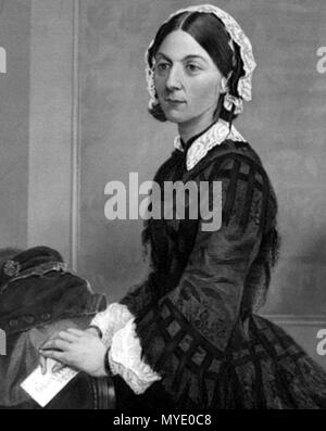 . Anglais : Portrait de Florence Nightingale. English : Portrait de Florence Nightingale. 182 Florence Nightingale Banque D'Images