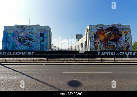 Edge Lane, Liverpool, Royaume-Uni. 7 juin, 2018. Les studios de Twickenham a signé une entente avec le promoteur Capital & Centric pour créer une base de 50 millions de livres dans le Nord de l'Edge Lane. Le plan permettrait de voir deux nouveaux stades sonore construite à côté de l'ancien bâtiment Piscines Littlewoods, d'ateliers, d'une armoire et d'aires de stockage prop serait ouvert à l'intérieur de l'immeuble art déco. Liverpool est l'une des destinations les plus populaires. Capital & Centric espère que, lorsqu'il est plein le complexe pourrait aider le personnel de la chambre 570 appuyer certains de 2 000 emplois localement et mettre l'économie locale un £124m boost. Credit : Ken Biggs/Alamy Live News. Banque D'Images