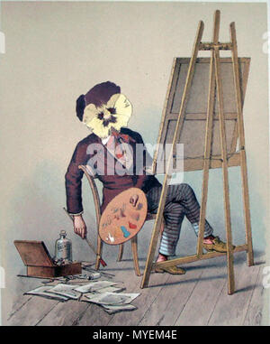. Français : Une image à partir d'chromolithographic 'Viola Tricolor : Dans la photo et de la rime' par le comte Franz Graf Pocci, initialement publié à New York en 1876 . 20 août 2011. Comte Franz Graf von Pocci 188 FranzPocciVoilaTricolor2 Banque D'Images