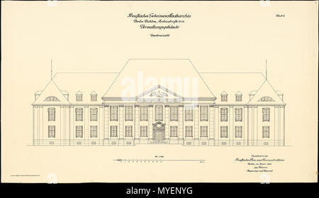 . Eduard August Wilhelm Rotterdam (1862-1938) : Preußisches Geheimes Staatsarchiv, Berlin-Dahlem. Verwaltungsgebäude (1914-1924) . 1925. Rotterdam 199 Fuerstenau Banque D'Images