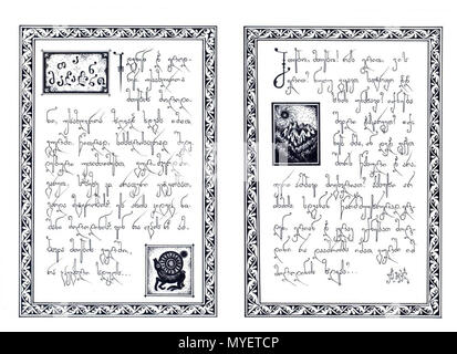 . ჩხეტიანის ნამუშევარი ქართული : ლილე კალიგრაფიის კონკურსი ქართული, 2011 . 2011. Manuscrit.ge 208 Concours de calligraphie Georgienne Lile Chkhetiani Banque D'Images