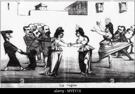 221 Guerra del Pacífico Caricatura 1879-1884 14 Banque D'Images