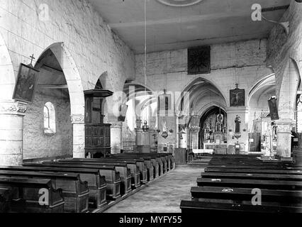 200 Félix Martin-Sabon église Saint-Denis de Bornel 07 Banque D'Images