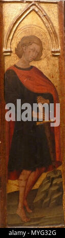 . Anglais : Giovanni di Paolo - Saint Galganus (Aartsbisschoppelijk Museum, Utrecht). Une partie de l'Pizzicaiuoli retable. . 15e siècle 212 Giovanni di Paolo - Saint Galganus (Aartsbisschoppelijk Museum, Utrecht) Banque D'Images