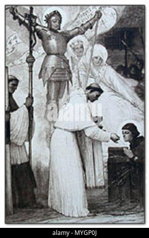 . Anglais : Jeanne d'Arc, de carte . 19e siècle. Inconnu 272 Carte de Jeanne d'Arc02 Banque D'Images