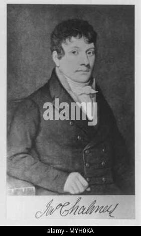 . Anglais : Portrait et fac-similé de James Chalmers . vers 1838. 266 Inconnu James Chalmers Banque D'Images