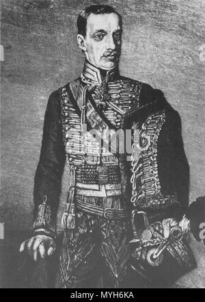 . Anglais : l'archiduc Joseph Anton Johann (Baptiste) de l'Autriche, 1776-1847, Palatin de Hongrie Deutsch : Erzherzog Johann Joseph Anton von Österreich (Jean-Baptiste), 1776-1847, Palatin von Ungarn Magyar : Habsburg-Lotharingiai József főherceg János Antal, 1776-1847, József nádor Magyarország, nádora . Reproduction d'une peinture datée 1840, publié en 1890.. Publié dans : Osztrák magyar-írásban képben monarchie és, 1890, Vol.I.P.258) 284 Jozsefnador palatin de Hongrie 02 Banque D'Images
