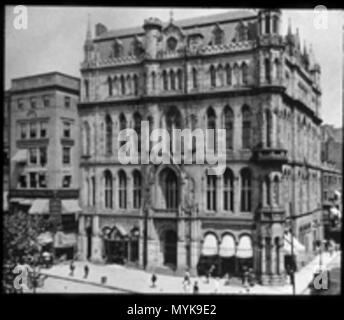 . Temple maçonnique, coin de Tremont et Boylston St., Boston, 19e ch. 19e siècle. Auteur inconnu 353 MasonicTemple Boston 19thc Banque D'Images