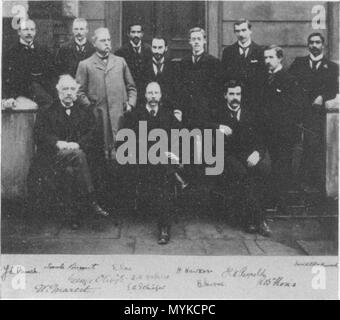 . Anglais : Les membres de l'université London Collge autour de 1895 avec Edward Albert Sharpey-Schäfer et George Oliver . 26 octobre 2012, 14:12:38. Pas de 366 membres de la University College London um 1895 Banque D'Images