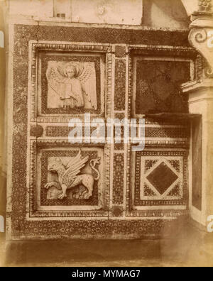 Décorations dans l'église de St Lucia, Gaeta, Italie 1880 Banque D'Images