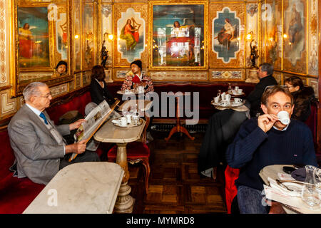 Caffe Florian, la Place Saint-Marc, Venise, Italie Banque D'Images