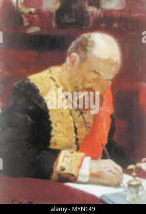 . Эскиз портрета : Русский А. П. Картине Торжественное заседание Иващенков к Государственного совета Scoutisme Septembre 7 1901 года . 1901. Репин Илья 388 Niko-8 Banque D'Images