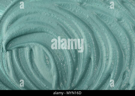 La texture de l'argile bleue crème masque au visage et corps libre. Peut utiliser comme arrière-plan Banque D'Images