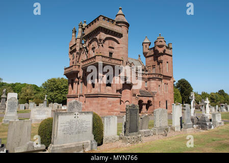 Patrick Allan Fraser la chapelle mortuaire de la famille et de l'Ouest mausolée, cimetière, Arbroath, Angus, Scotland. Banque D'Images