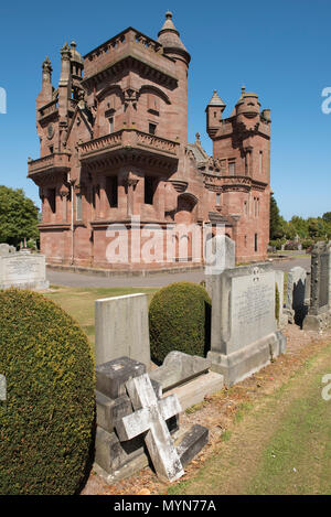 Patrick Allan Fraser la chapelle mortuaire de la famille et de l'Ouest mausolée, cimetière, Arbroath, Angus, Scotland. Banque D'Images
