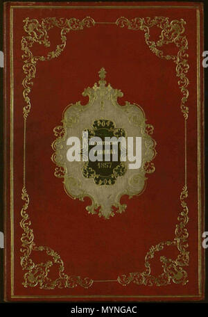 . Anglais : couverture originale de la Constitution fédérale des États-Unis mexicains de 1857 Español : Portada de la Constitución Federal de los Estados Unidos Mexicanos de 1857 . Hpav7 430 Portada Constitucion 1857 Banque D'Images