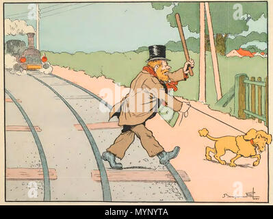 444 Rabier - Les petites misères de la vie des animaux, Garnier 081 Banque D'Images