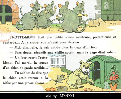 . English : Benjamin Rabier, trotte-menu, 1932 : Trotte-menu était une petite souris menteuse, prétentieuse et vantarde. 1er janvier 1932. Benjamin Rabier (1864-1939) Noms alternatifs Benjamin Amand Rabier illustrateur Français Description Date de naissance/décès 30 Décembre 1864 10 octobre 1939 Lieu de naissance/décès La Roche-sur-Yon Faverolles (Indre) contrôle d'autorité : Q1873872 : VIAF 76321702 ISNI : 0000 0001 2140 0458 RCAC : n50052409 GND : 119228661 027086984 444 : SUDOC WorldCat Rabier - trotte-menu, 1932-2 Banque D'Images