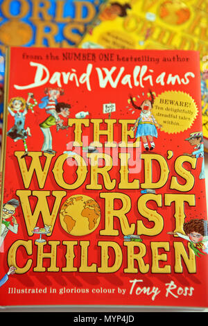 David Walliams série de livres pour enfants "La pire des enfants Banque D'Images