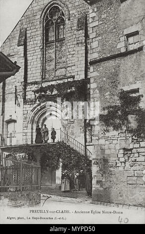 437 Preuilly notre-dame-église Banque D'Images