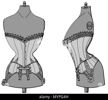 Anglais A La Facade Droite Robe Corset Et Formulaires English Societe Des Etablissements Farcy Et Oppenheim 27 Decembre 1905 Societe Anonyme 519 Rf358671gine Photo Stock Alamy