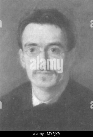 . Anglais : Peinture à l'huile de Rudolf Steiner, Anthroposophist Autrichien, 1861-1925, par Otto Fröhlich, 1892 . 1892. Otto Froehlich 464 1892 Rudolf Steiner Banque D'Images