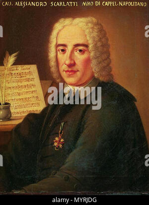 . Portrait d'Alessandro Scarlatti (1660-1725), compositeur italien . 18e siècle 365 Alessandro Scarlatti Banque D'Images