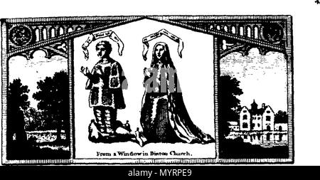 . Anglais : fleuron de livre : un compte historique et généalogique de la famille noble de Greville, à l'époque de François, l'actuel comte Brooke, et comte de Warwick dont l'histoire et la succession des plusieurs comtes de Warwick depuis la conquête normande ; et quelque compte de Warwick Castle. 337 un compte historique et généalogique de la famille noble de Greville Fleuron T136754-2 Banque D'Images