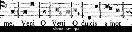 . Anglais : Fleuron du livre : antiennes qui se chantent alors que le Saint Sacrement est exposé dans l'église de l'anglais les Dames de Sainte Claire, à l'aire en Artois. 367 antiennes qui se chantent alors que le Saint Sacrement est exposé dans l'église de l'anglais les Dames de St Fleuron T065391-13 Banque D'Images