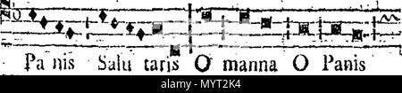 . Anglais : Fleuron du livre : antiennes qui se chantent alors que le Saint Sacrement est exposé dans l'église de l'anglais les Dames de Sainte Claire, à l'aire en Artois. 367 antiennes qui se chantent alors que le Saint Sacrement est exposé dans l'église de l'anglais les Dames de St Fleuron T065391-2 Banque D'Images