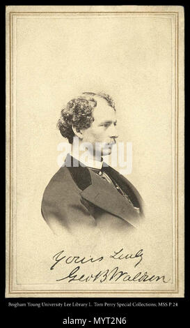 N° d'appel : MSS P24 Case 2 Dossier 1 . Geo. B. Waldren portrait. vers 1862 1115 MSS P 24 B2 F1 Banque D'Images
