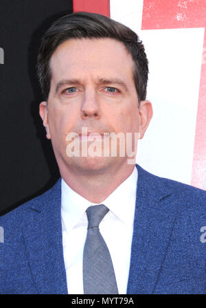 Los Angeles, USA. 7 juin, 2018. L'acteur Ed Helms assiste à la Warner Bros Pictures et New Line Cinema présente la première mondiale de 'Tag' le 7 juin 2018 au Regency Village Theatre de Los Angeles, Californie. Photo de Barry King/Alamy Live News Banque D'Images