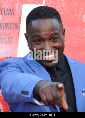Los Angeles, USA. 7 juin, 2018. Hannibal Buress acteur assiste à la Warner Bros Pictures et New Line Cinema présente la première mondiale de 'Tag' le 7 juin 2018 au Regency Village Theatre de Los Angeles, Californie. Photo de Barry King/Alamy Live News Banque D'Images