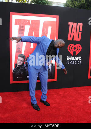 Los Angeles, USA. 7 juin, 2018. Hannibal Buress acteur assiste à la Warner Bros Pictures et New Line Cinema présente la première mondiale de 'Tag' le 7 juin 2018 au Regency Village Theatre de Los Angeles, Californie. Photo de Barry King/Alamy Live News Banque D'Images