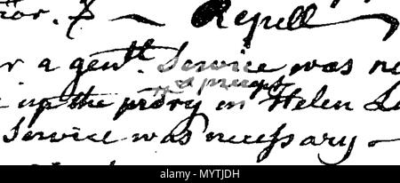 . Anglais : Fleuron du livre : des réponses pour le capitaine William Livingston, héritière d'tailzie à Marie Comtesse d'Findlater dans les terres d'Westquarter, poursuivant, à la pétition de Francis Lord Napier, défenseur. 366 réponses pour le capitaine William Livingston Fleuron T216195-2 Banque D'Images