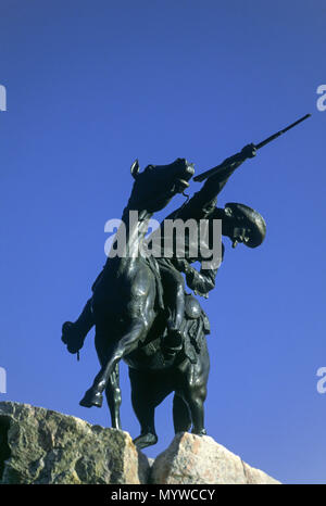 Historique 1992 LA STATUE DU SCOUTISME (©Gertrude Vanderbilt Whitney 1924) BUFFALO BILL HISTORICAL CENTER CODY WYOMING USA Banque D'Images