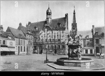 . English : 'NOYON : HÔTEL DE VILLE' pour faire face à la page 186 d'un Motor-Flight à travers la France. . 1908. Inconnu 4 Motor-Flight à travers la France face à p186 Banque D'Images