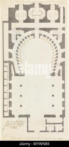 . Pianta Del Teatro Reale di Napoli Denominato di San Carlo [Plan de masse du Théâtre San Carlo, Naples] . La fin du xviiie-début du xixe siècle 4 Pianta Del Teatro Reale di Napoli Denominato di San Carlo (Plan de masse du Théâtre San Carlo, Nap... - Google Art Project Banque D'Images