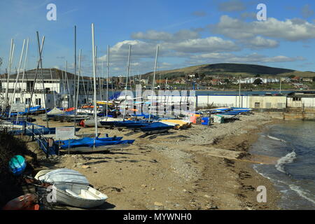 Club De Voile De Swanage Banque D'Images