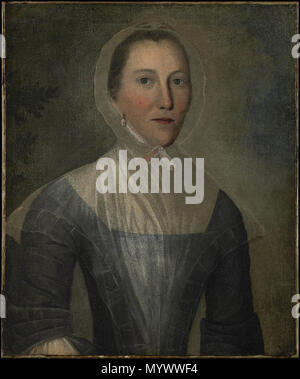. Anglais : Portrait de Mary Croswell (1730-1830 ?) . 176312 attribué à Joseph Badger - Portrait de Mary Croswell (1730-1830) - 70.33.6 - Minneapolis Institute of Arts Banque D'Images