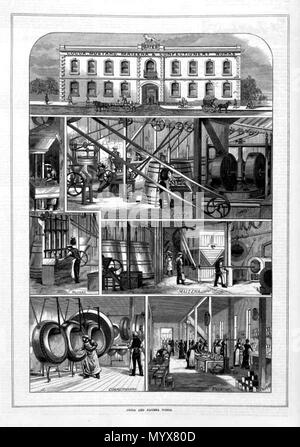 . Dessins de fr:Calvert, Samuel . 11 avril 1883. Calvert, Samuel (1828-1913) 1 Le cacao et maïzena travaille East Melbourne Banque D'Images