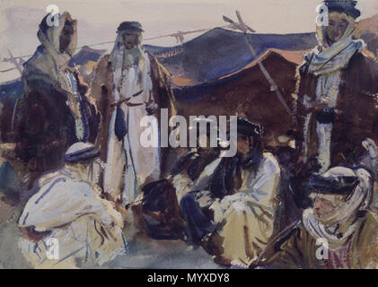 . Camp bédouin . Entre 1905 et 1906 16 Le Musée de Brooklyn - camp Bédouin - John Singer Sargent Banque D'Images