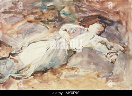 . Couchage violet . Entre 1907 et 1910 17 Le Musée de Brooklyn - Violet - Couchage John Singer Sargent Banque D'Images