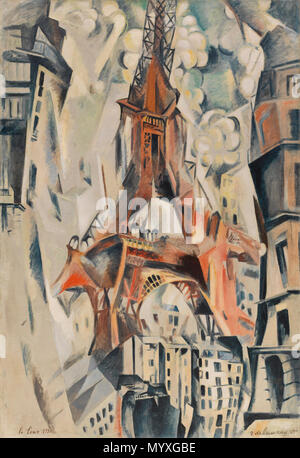 . Anglais : Tour Eiffel . 25 1911 Robert Delaunay - Tour Eiffel - 1911 - Musée Solomon R. Guggenheim Banque D'Images