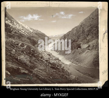 N° d'appel : MSS P24 Oversized fort . 784 MSS P 24. vers 1867 6 Canon de la Bear River, Utah. U.&amp;N. U.P.Ry. Banque D'Images
