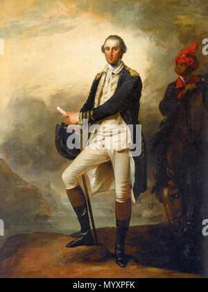 . Portrait de George Washington et William 'Billy' Lee. vers 1780 18 GW-peinture Banque D'Images