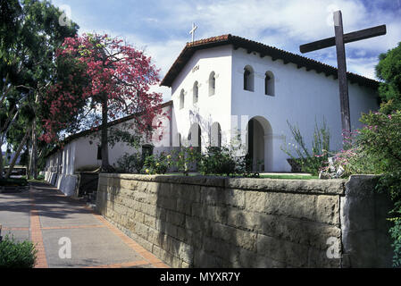 Historique 1992 Mission San Luis Obispo de Tolosa CALIFORNIA USA Banque D'Images